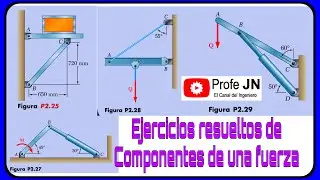 Exercises 2.25; 2.27; 2.28 and 2.29 BEER STATICS; Cartesian components of a vector