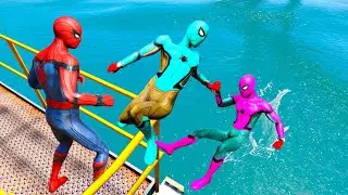 Colourfull Spiderman Jumping Highest Building (Euphoria Ragdolls)-Ep 76