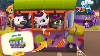 Candy Bus 🍬🚌 My Talking Tom Friends Gameplay