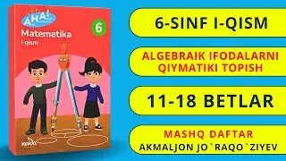 6-SINF AHA MATEMATIKA MASHQ DAFTARI