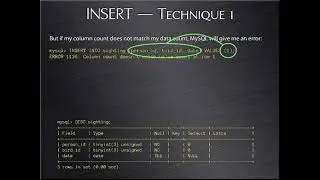 MySQL Insert Statements