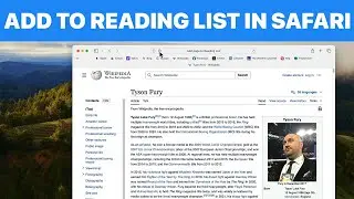 How to Add Page to Reading List in Safari on Mac (Tutorial)