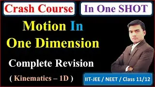Motion In One Dimension Complete Revision | Kinematics - 1D | Physics In One Shot | IIT JEE / NEET
