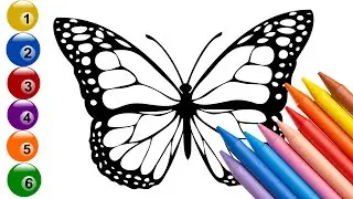 How to draw a butterfly and some insects | Drawing for beginners step by step