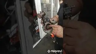 Oleo-Mac Stark25, Efco Sparta25 снятие поршня.