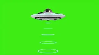 Alien's Flying Saucer green screen | UFO Green Screen