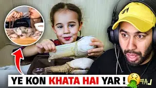 Mukbangers eating strangest things 💀🍌 Bhgwan se Daro salo 🤣