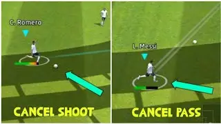 How to Cancel a Shoot and Pass in eFootball 2022 Mobile | Can we Cancel a Pass ????