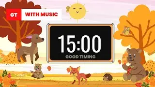 15 Minute Fall Timer with Calming Music for Kids!
