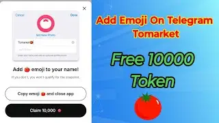 Tomarket add emoji on telegram Name | Tomarket emoji kaise add kare | @Fcryptomining