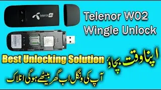 #telenor Telenor W02 USB Wingle No Service Fix And Unlock Full Method In Urdu 2024