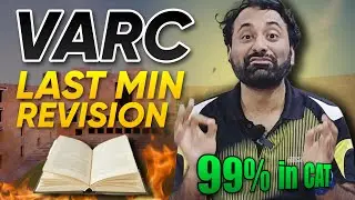 Verbal Ability - Last minute VARC revision for CAT Exam