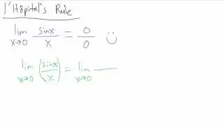 l'Hopital's Rule - Example 1