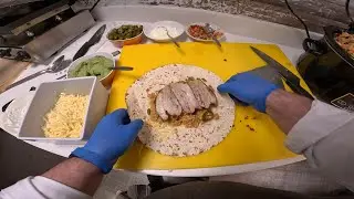 POV burrito bar: prep and service 👌😊👍