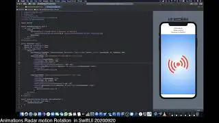 Animations Radar motion Rotation  in SwiftUI 20200920