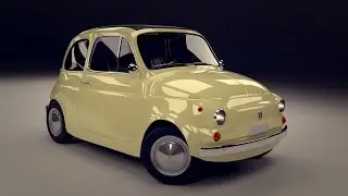 Fiat 500 classic - Blender showcase animation
