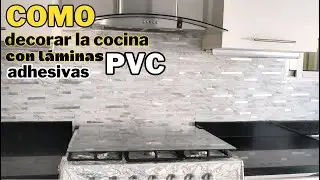 Como decorar la COCINA con láminas PVC adhesivas