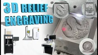 3D Dynamic Focus Fiber Laser Marking Machine | Laser Deep Engraving on Metal Brass Steel Relief