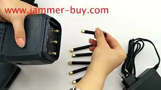 Arm band 6 antenna phone jammer