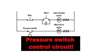 Pressure switch control circuit (Lube oil pump)