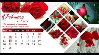 Table Calendar 2023 | DIY Calendar 2023 | 2023 Calendar English | 2023 Desk Calendar Design