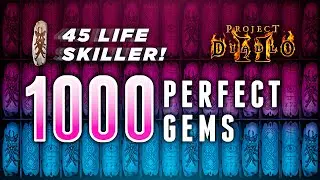 1000 P Gems - Rolled 45 Life Skiller - Project Diablo 2 (PD2)