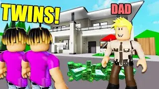 I Became The RICHEST TWINS With My GIRLFRIEND And Got ADOPTED In BROOKHAVEN RP!