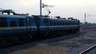 Electric Train  First Time arrivals to Our Station ( Tadipatri ) HD
