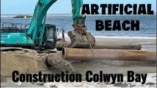 Constructing an artificial beach