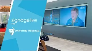 University Hospital digital signage with Signagelive