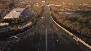 4K UHD || Hyperlapse Sunset Drone Film Concord NC
