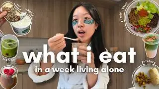 realistic WHAT I EAT in a day living alone | healthy homemade meals to SAVE MONEY & look good
