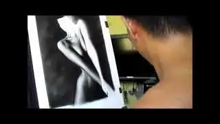 charcoal nude