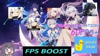 Dobla tus FPS en Honkai Impact 3rd, Star Rail, Genshin Impact y Wuthering Waves [FRAME GENERATION]