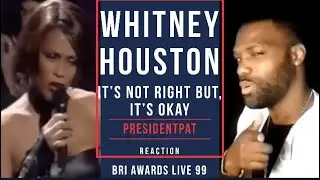 Whitney Houston | It's Not Right But It's Okay |  Live BRIT AWARDS 1999 | REACTION VIDEO