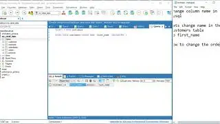 mysql - rename column name and  change order of columns in table