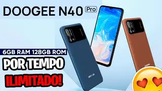 5 CELULARES GRÁTIS! NOVO LANÇAMENTO Celular DOOGEE N40 PRO 6GB RAM+128GB ROM BATERIA 6380MAH