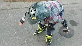Troy Gets New Rollerblades