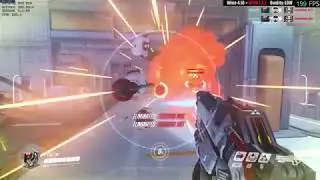 Wine 4.10 + DXVK 1.2.2 - Overwatch LOW settings - Practice Range - Linux