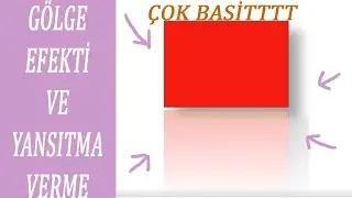 İLLUSTRATOR İLE GÖLGELENDİRME VE YANSIMA EFEKTİ VERME