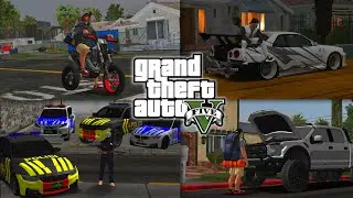 GTA SA FIVEM STYLE FINAL VERSION FULL SKIN GANG + FULL CAR , GTA SA GTA V STYLE NEW
