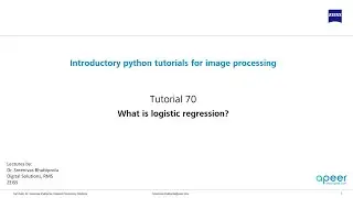 Tutorial 70 - What is logistic regression and how to use it in python?