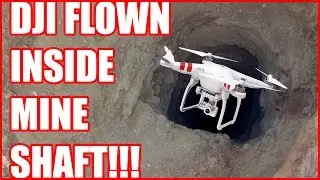 DJI Phantom flying inside a mine shaft and orb captured on film.