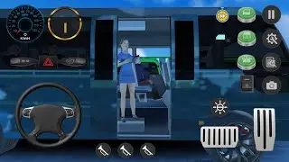 Mini Bus Simulator Van Games - Transport Passengers In The City on Mini Bus - Mobile Gameplay #3
