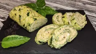 Кето рулет из кабачков ни грамма муки и манки