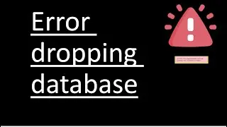 Error dropping database (can't rmdir '.\abm', errno: 41) on windows in mysql server