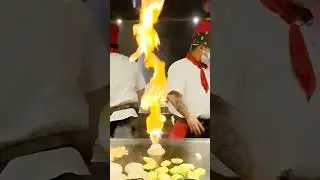 Firey Japanese food #japanesefood #benihana #london