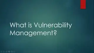 Vulnerability Management | Cyber Security Virtual Training | Sai Acuity