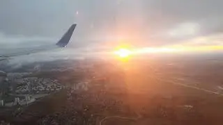 Красивая посадка на рассвете. Внуково. Boeing 737-800. 2020 год