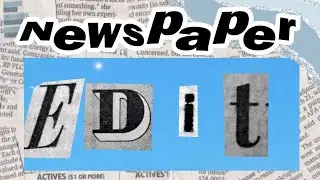 NEWSPAPER TREND- HOW TO ADD THE NEWSPAPER STICKERS